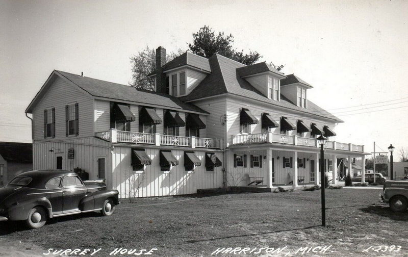 Surrey House (Harrison District Library) - Vintage Postcard